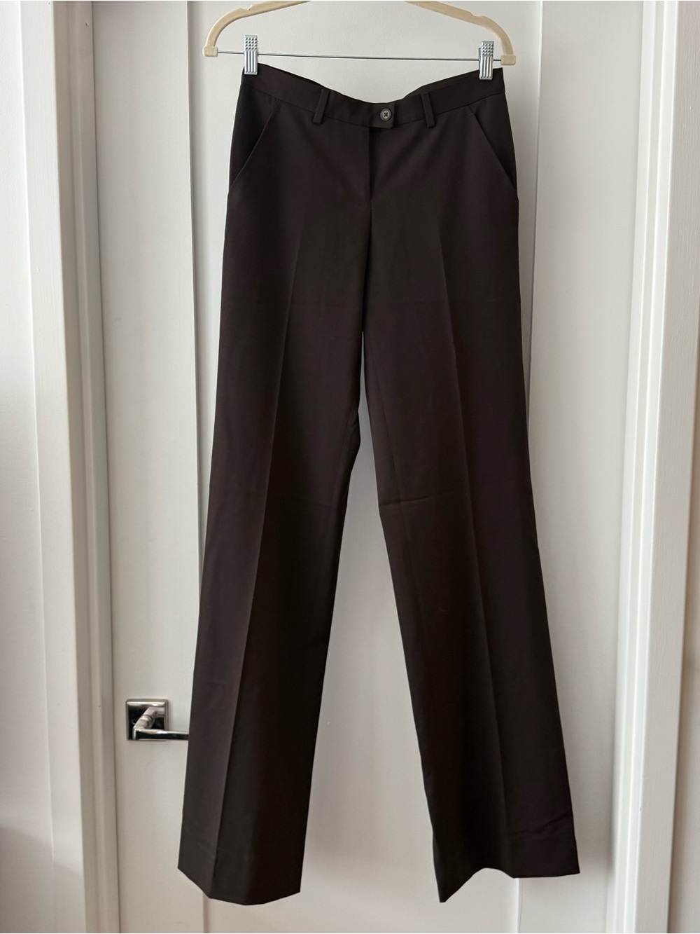 Women's Domenico Vacca Chocolate Dress Pants Size 40